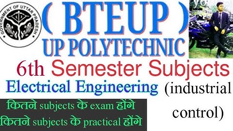 up polytechnic 6th semester electrical engineering subject | up polytechnic electrical engineering