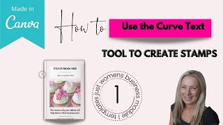 How to use the curve text tool to create stamps