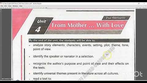 From Mother With love|| Urdu Explanation|| 1st Year English|| Reading and Translation|| Unit# 04||