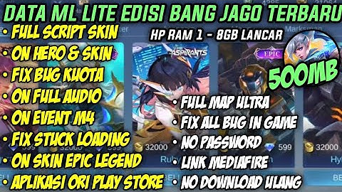 Data ML Lite Full Event 500Mb Patch Hanabi Revamp | ML Lite | Cara Mengatasi Lag & Patah Patah ML