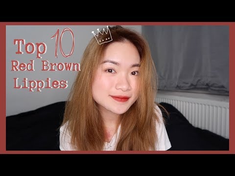 TOP 10 THỎI SON ĐỎ ĐẤT MÌNH MÊ | TOP 10 RED BROWN LIPSTICK | ROSIE PHAM