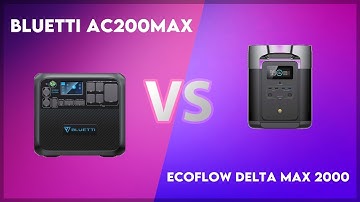 Bluetti AC200MAX vs EcoFlow Delta Max 2000 Technical Comparison
