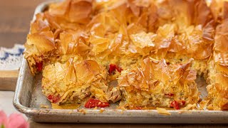 Greek Chicken & Cheese Phyllo Pie: Kotopita (updates)