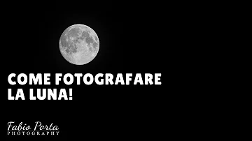 Che obiettivo si usa per fotografare la luna?