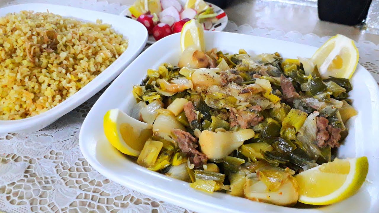 طريقة طبخ الكرات (البراصيا) باللحمة عالطريقة السورية مع البرغل بالشعيرية😋