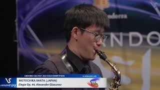 ANDORRA SAX FEST 2023: Motochika Iwata (Japan) plays Elegie Op. 44, Alexander Glazunov