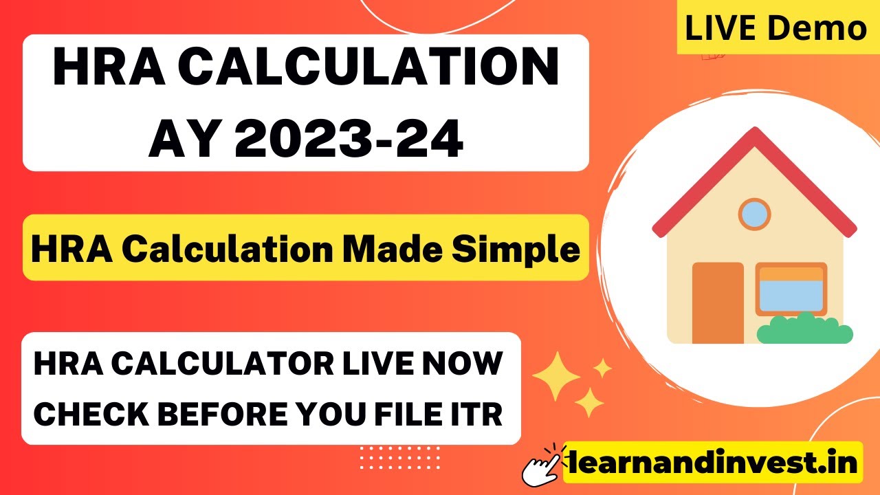 HRA Calculation AY 2023 24 HRA Calculator Launched Save Tax YouTube hra-calculation-ay-2023-24-hra-calculator-launched-save-tax-youtube