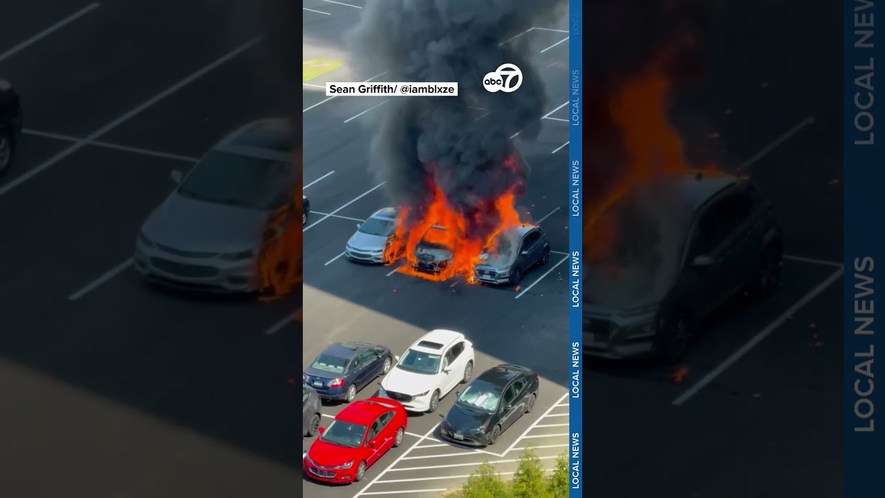 Vehicle Explodes In Apartment Parking Lot Damaging Two Nearby Vehicles