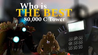 Skibi defense : Who is the best : 80,000 C tower .