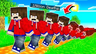 Minecraft but I Survive 1,000,000 Deaths