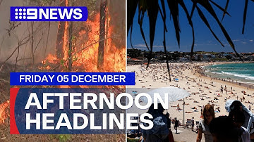 Crews work to contain NSW bushfire; Sydney swelters through heatwave | 9 News Australia