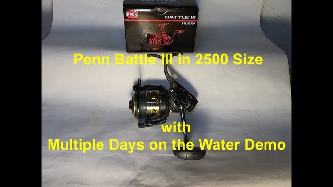 Penn Battle III in 2500 Size with Multiple days on the water demo 