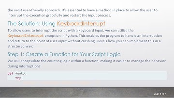 How to Interrupt and Restart a Python Script with Grace