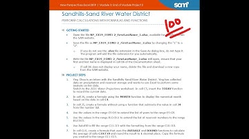 New Perspectives Excel 2019 | Module 3: End of Module Project 2