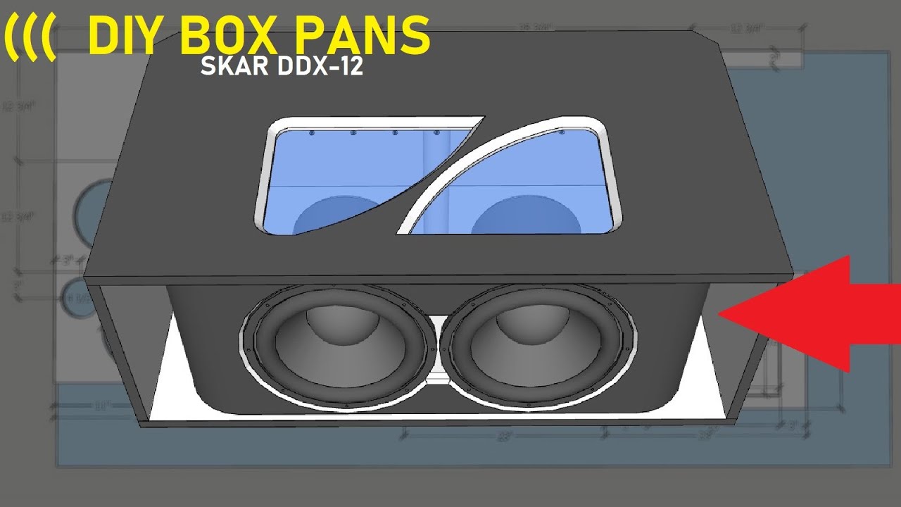 😎 DIY BOX PLANS - 2 Skar DDX-12 Subwoofers 
