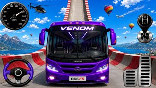 Crazy Bus Mega Ramp Impossible Racing - Bus Stunts Racing - Bus Simulator 3D -Android Gameplay screenshot 4