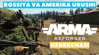 ARMA REFORGER UZ – UZBEKCHA LETSPLAY – KIBER SPORT O‘YINLARI – ROSSIYA VA AMERIKA URUSHI