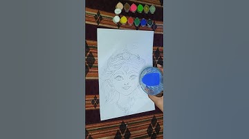 How to Make Easy krishna Drawing | Easy krishna Drawing | Radha Rani drawing | #shorts #drawing