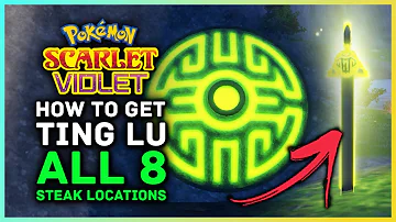 Pokemon Scarlet and Violet - How to Get Legendary Pokemon Ting Lu & All 8 Green Stake Locations