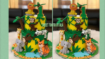 How to make Safari animal cake topper