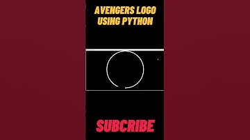 How to Draw Avengers Logo Using Python Turtle | Marvel #pythonshorts #pythonprogramming #shorts