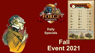 FoEhints: Daily Specials Fall Event 2021 in Forge of Empires