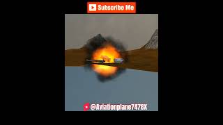 Plane crashes I make from TFS (Turboprop Flight Simulator) Pt:1 #shorts #edit