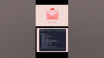Love Letter Card using HTML & CSS #html #css #coding #shorts