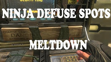 Meltdown Ninja Defuse Spots | Call of Duty Black Ops 2 Guide