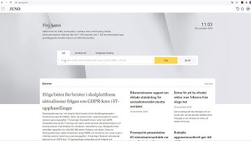 Skapa din egen sökbevakning i JUNO