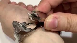 Tudor Black Bay Fifty-Eight Blue FOLDING CLASP Close Up