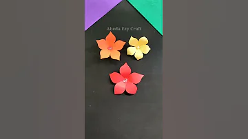 Easy Paper flowers | How to make paper flowers | Flower Making | DIY Flower