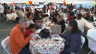 Oakland community block party puts local spin on Thanksgiving dinner