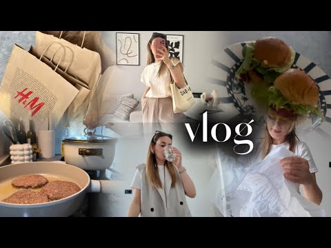 ANNEMLE AVM || ZARA,H&M ALIŞVERİŞİM || EVDE HAMBURGER YAPTIK || EV TOPARLAMA / #vlog