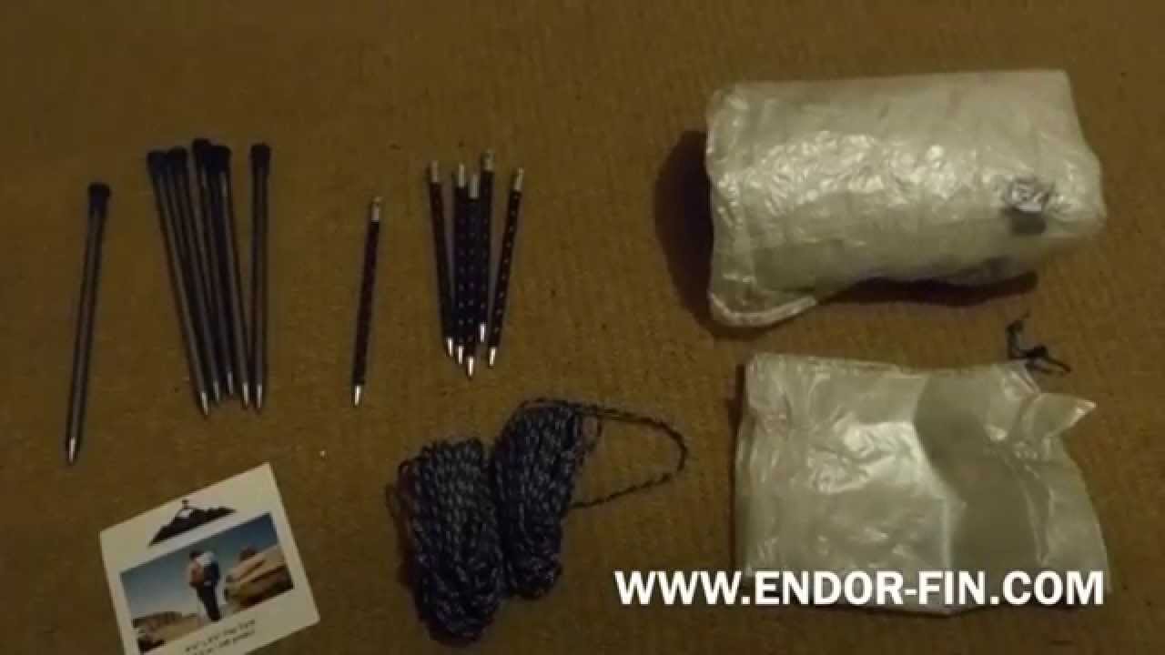 HMG Flat Tarp & Stake kit II - straight from the box