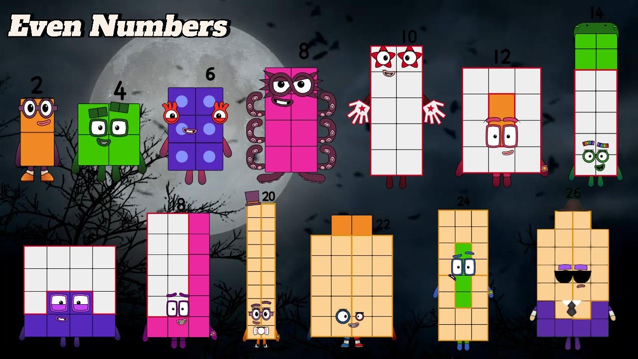 Even Number Example Using Block LEARN NUMBERBLOCKS EVEN NUMBER FROM 2 TO 50 | SKIP COUNTING BY TWOS ...