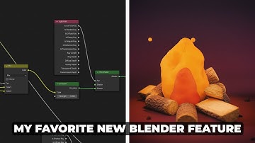 BEST NEW Blender 3D Feature + Stylized Fire Tutorial
