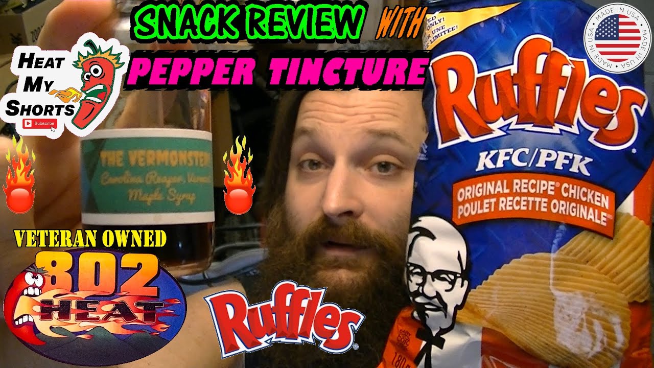 KFC Original Recipe Ruffles with Maple Syrup & Carolina Reaper pepper