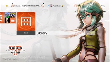 Sword Art Online: Fatal Bullet Free PS4 Theme [ASIA]