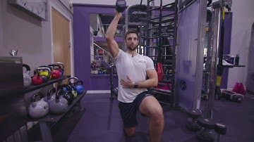 Dumbbell Single Arm Split Stance Shoulder Press - RCA Fitness