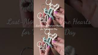 New! DIY Macrame Heart Keychain, Macramé Valentines Tutorial #macrame #macrametutorial