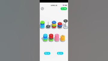 Color Hoop Stack gameplay level 22