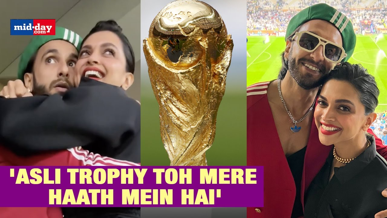 Deepika Padukone Unveils FIFA World Cup Trophy, Ranveer Singh Calls Her The  'Asli Trophy' 