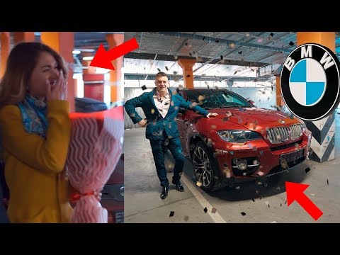 ОНА ЗАПЛАКАЛА ОТ ТАКОГО ПОДАРКА! ОБМАНУЛ И ПОДАРИЛ BMW X6!