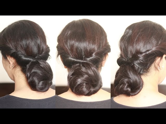 Dressed by INBA | Hair style on saree, Indian bridal hairstyles, Bridal  hair buns