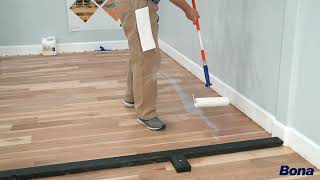 Waterborne Finishes Roller Application With Two-Person Crew - Cutting In And First Roller P