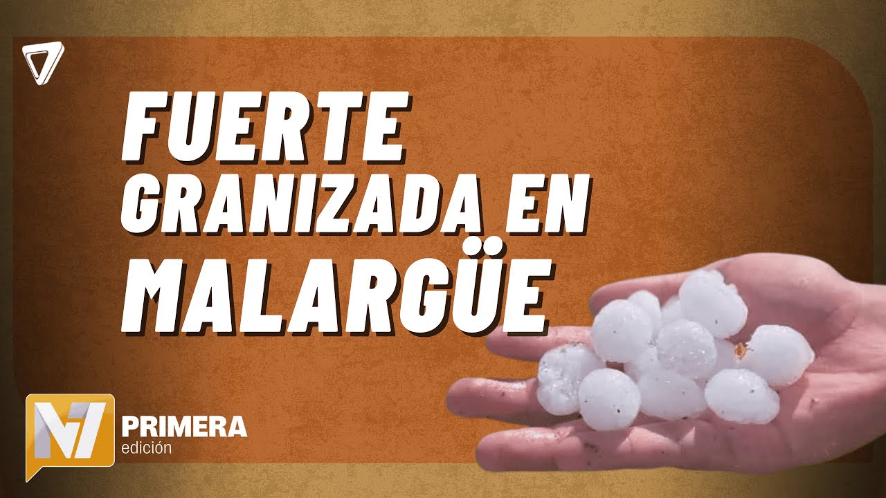 Una fuerte GRANIZADA sorprendió a Malargüe ayer