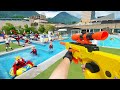 Nerf War | Water Park & SPA Battle 22 (Nerf First Person Shooter)