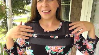 Mesh Yoke Dress - Bobbie Brooks