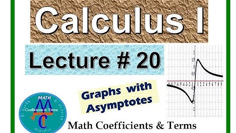 Calculus - 1,  Lecture # 20  (Curve Sketching & Asymptotes)